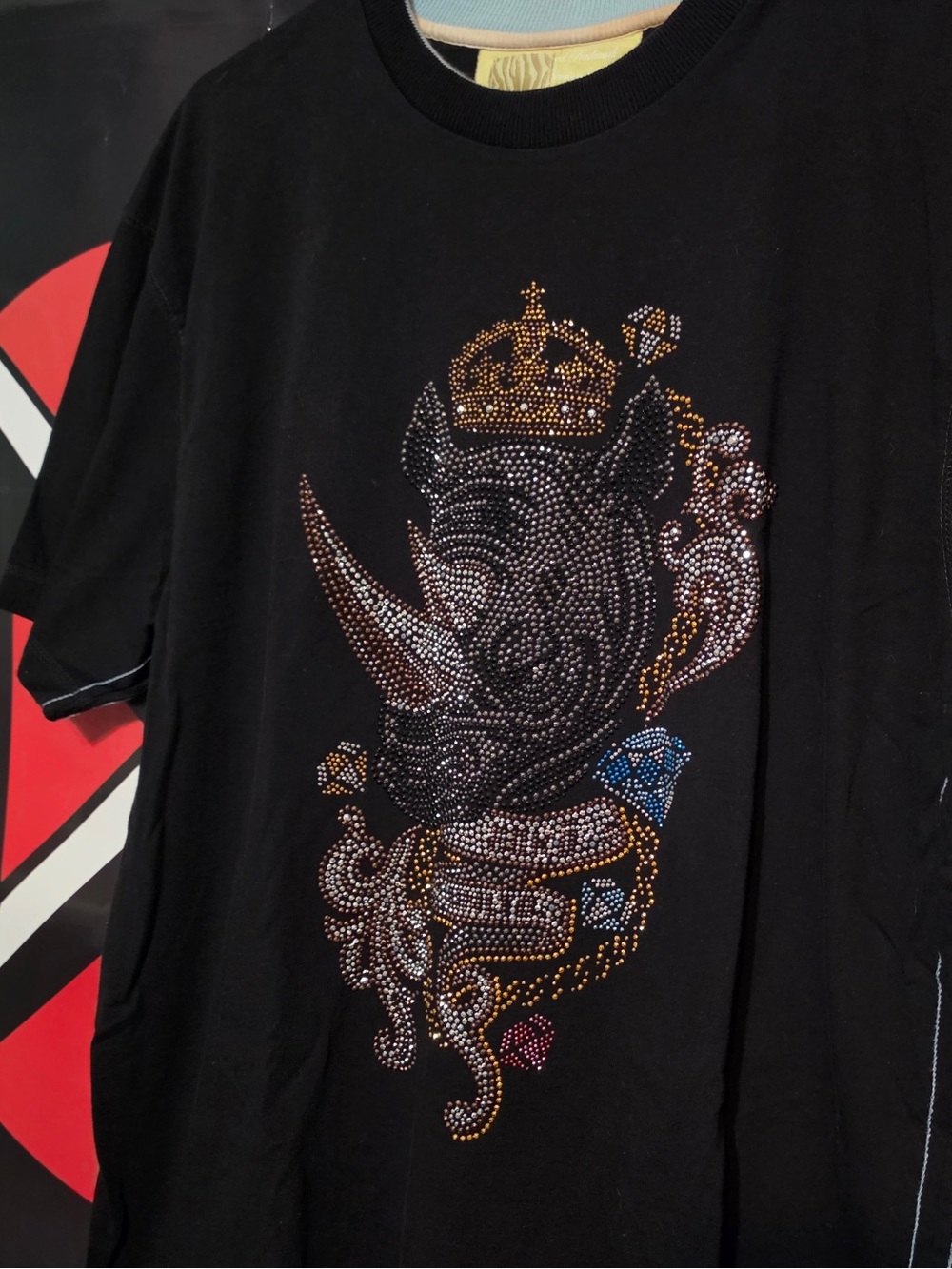 Y2k ecko unltd rhinestone shirt